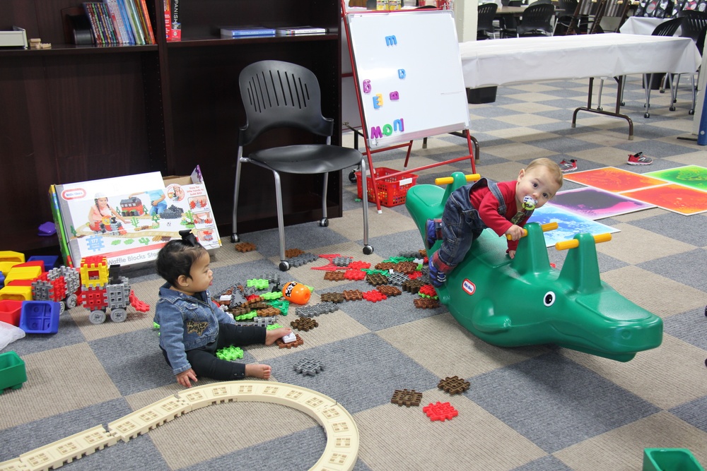 Fort McCoy &quot;Connect the Tots&quot; play group Christmas party