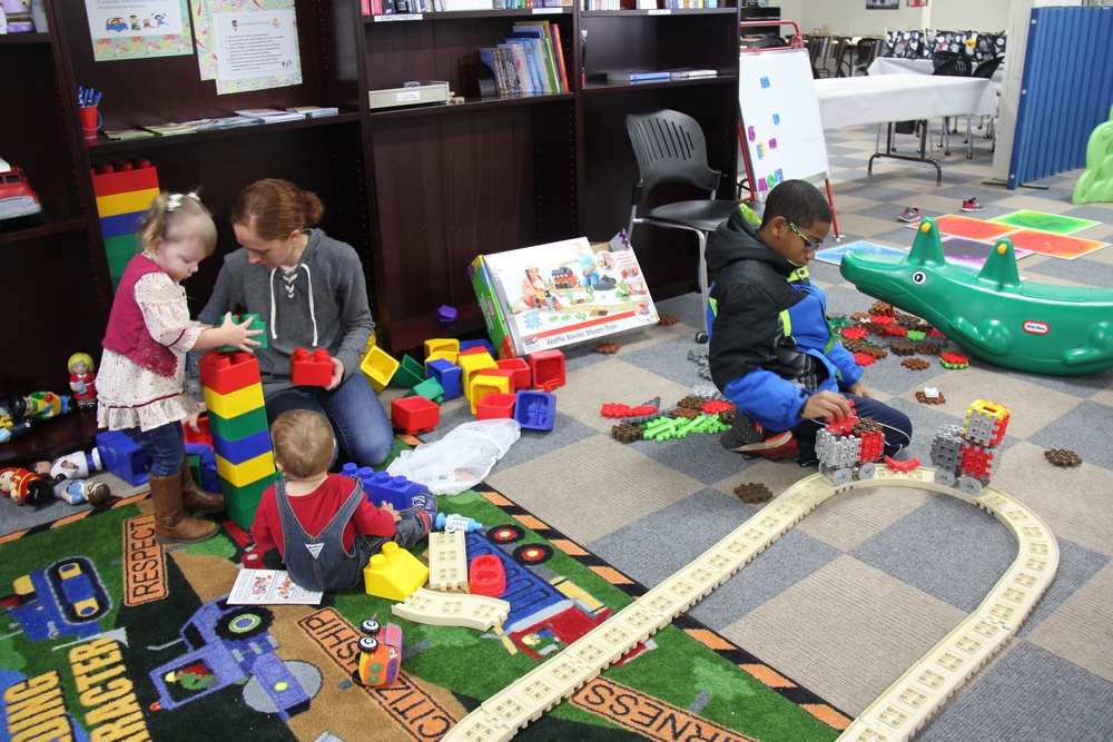 Fort McCoy &quot;Connect the Tots&quot; play group Christmas party