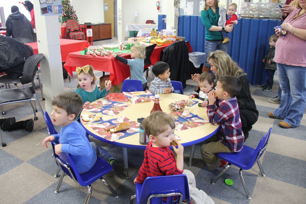 Fort McCoy &quot;Connect the Tots&quot; play group Christmas Party