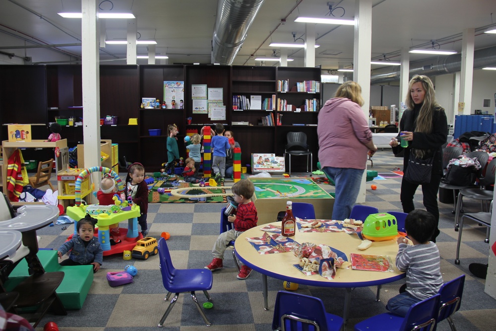 Fort McCoy &quot;Connect the Tots&quot; play grou Christmas party