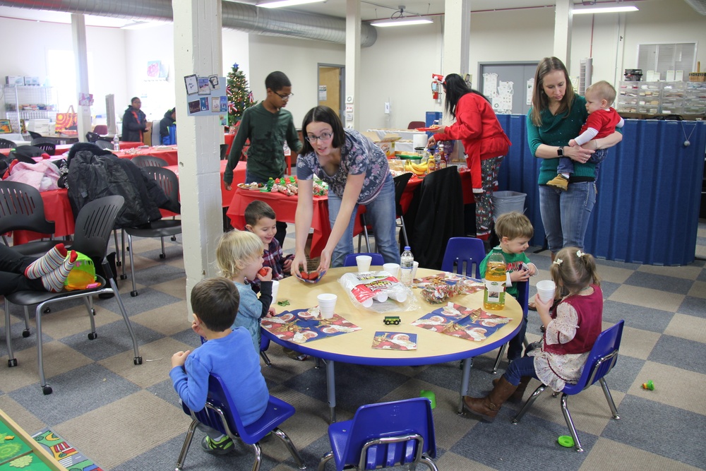 Fort McCoy &quot;Connect the Tots&quot; play Group Christmas party