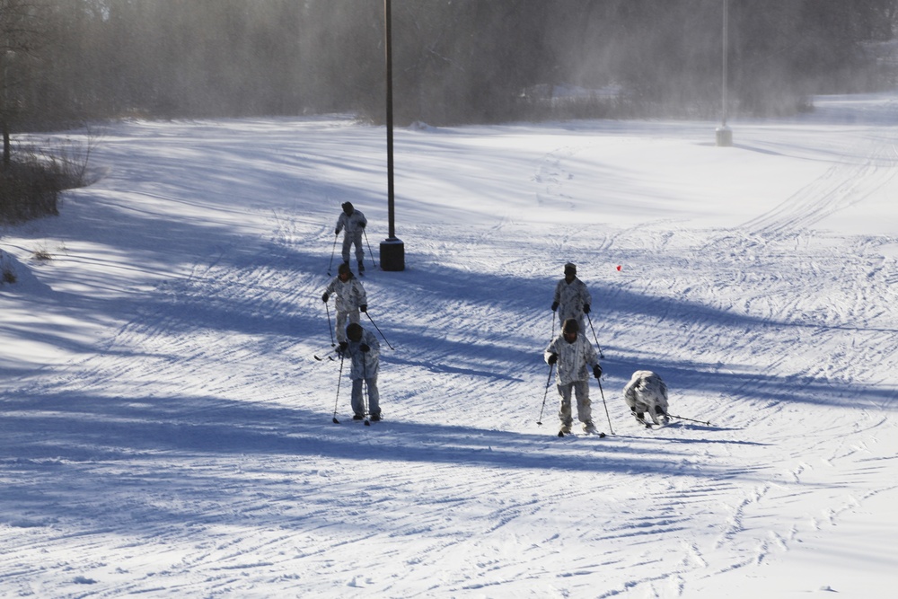 Cold-Weather Operations Course students practice skiing at Fort McCoy