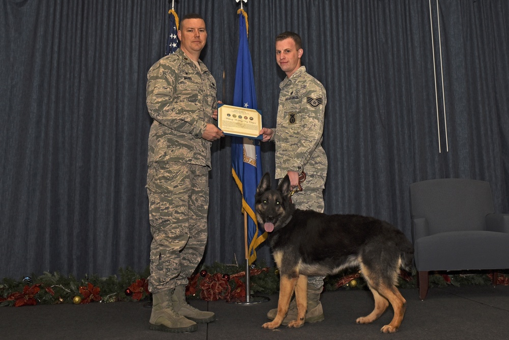 K9 honored for years dedicated to service