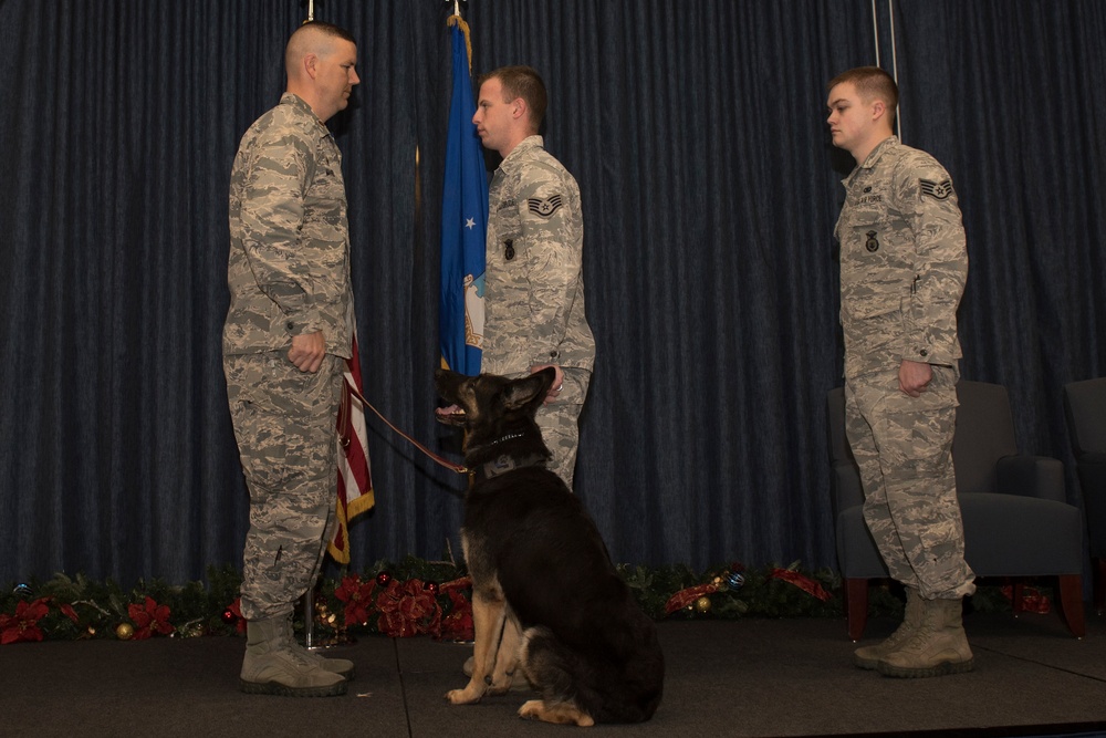 K9 honored for years dedicated to service