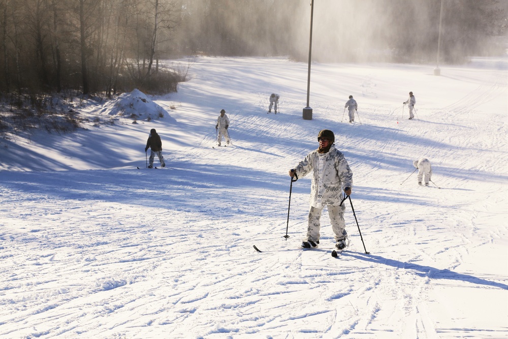 Cold-Weather Operations Course students practice skiing at Fort McCoy