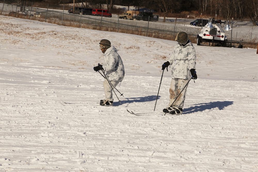 Cold-Weather Operations Course students practice skiing at Fort McCoy