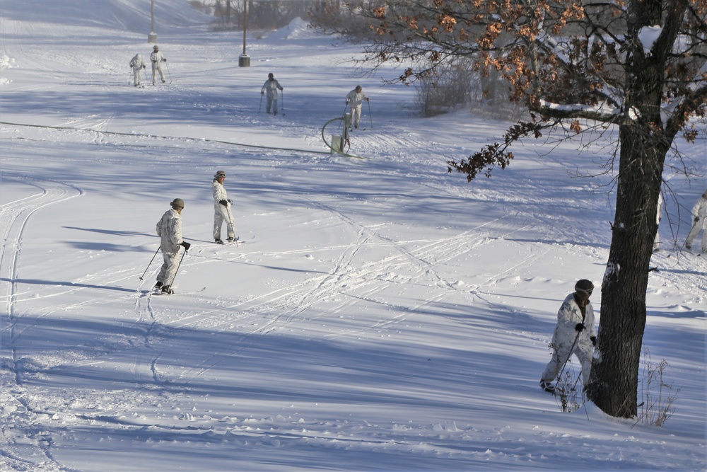 Cold-Weather Operations Course students practice skiing at Fort McCoy