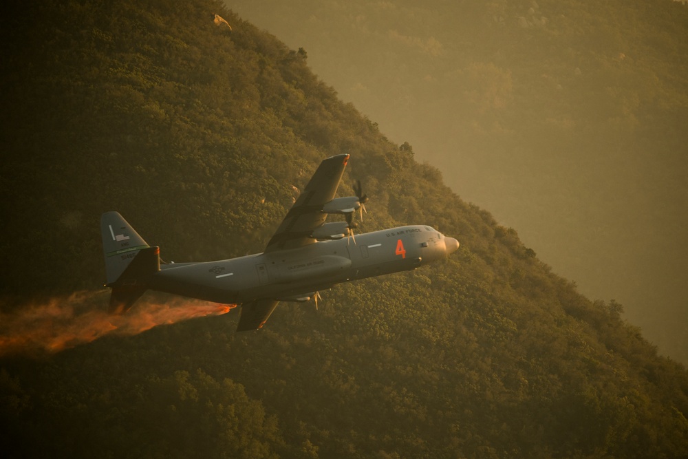 146th Airlift Wing continues fighting Thomas Fire.
