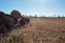 Charging forward: 1/2 assaults the objective, completes live-fire range