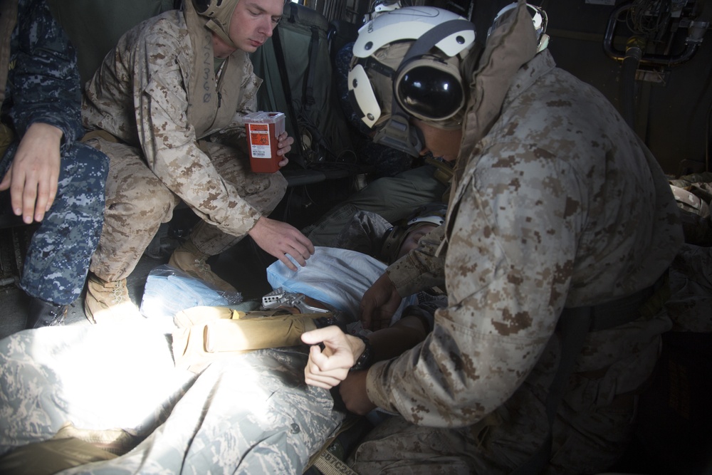 Medics on the move | Navy, Air Force, Army participate in Joint Enroute Care Course