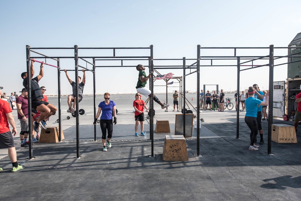 Crossfit Competition at Al Udeid Air Base motivates and boosts morale among deployed service members