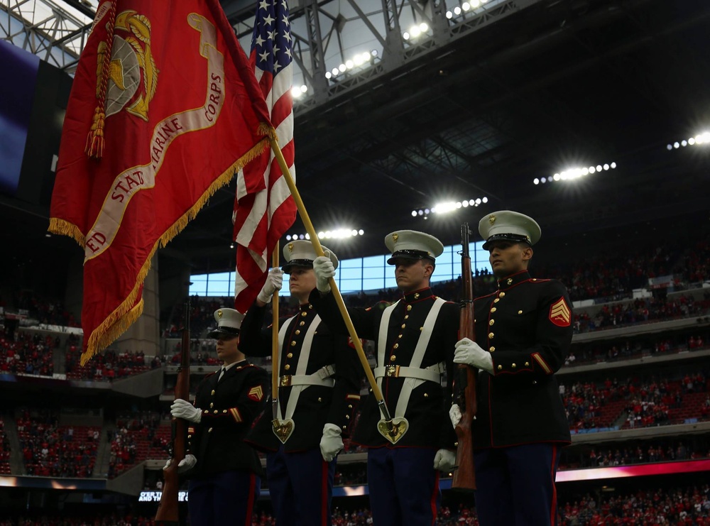 Houston Texans Battle Red Day Color Guard