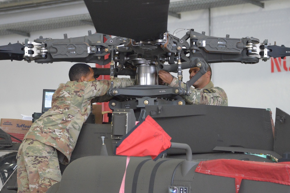 AH-64 Apache Helicopter Routine Maintenance