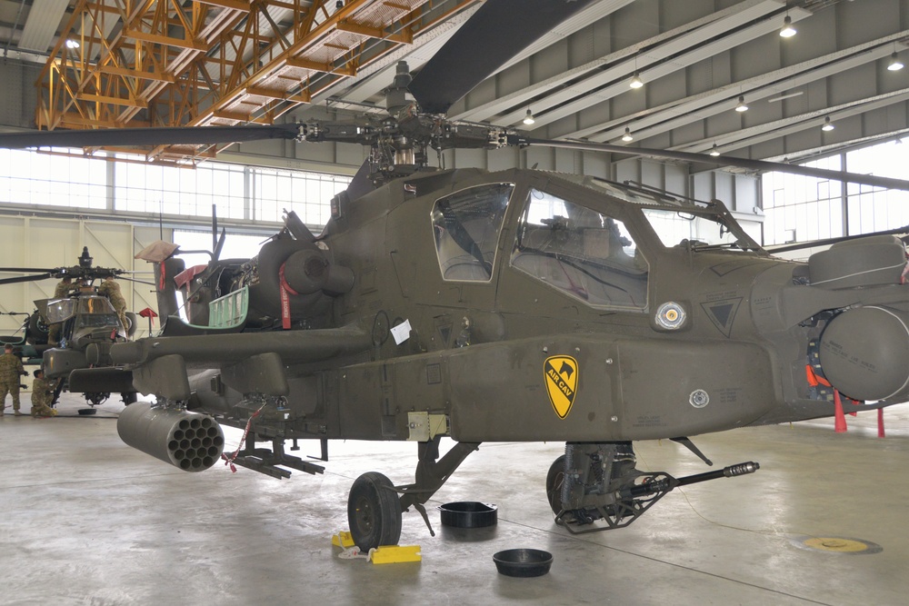 AH-64 Apache Helicopter Routine Maintenance