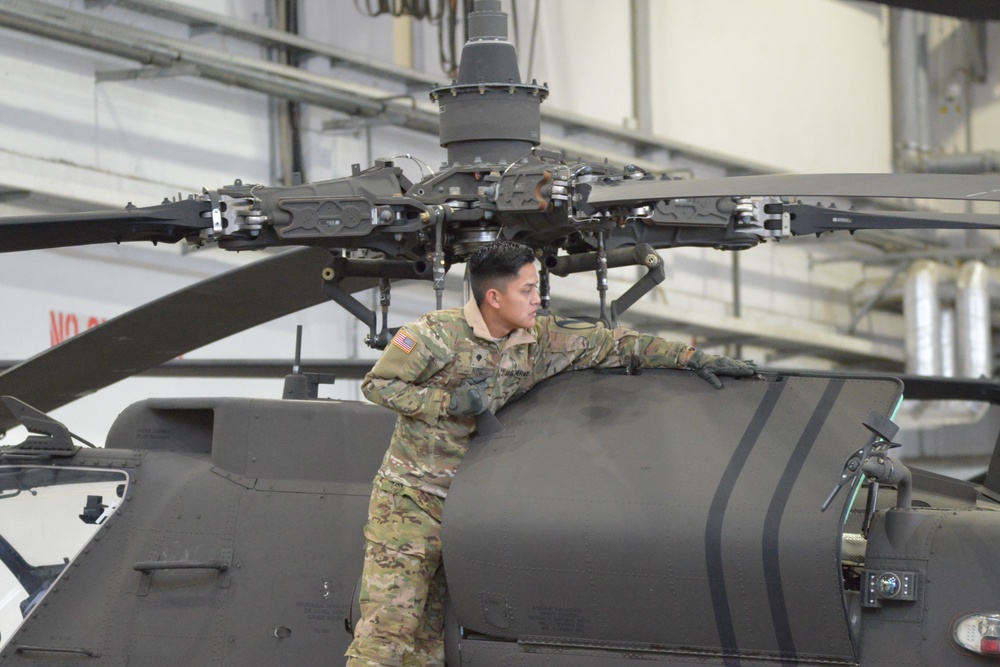 AH-64 Apache Helicopter Routine Maintenance