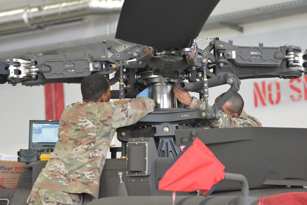 AH-64 Apache Helicopter Routine Maintenance