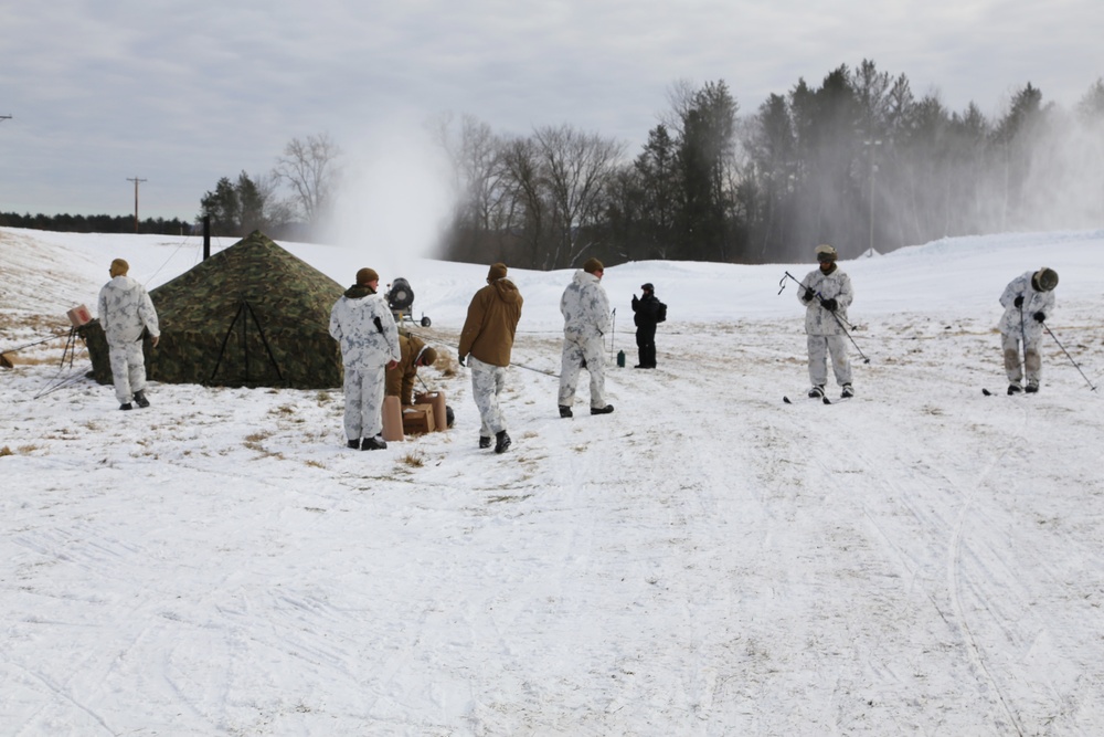 Marines eat out cold-weather-style during training at Fort McCoy
