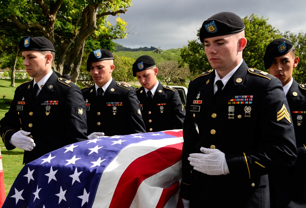 Funeral of U.S. Army Pfc. Albert E. Atkins