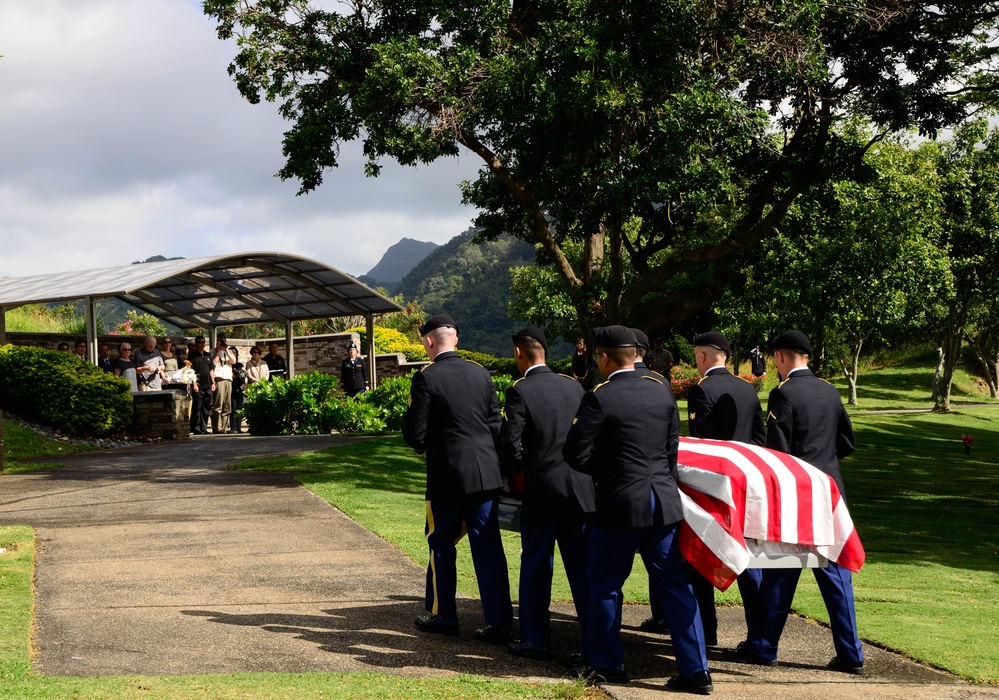 Funeral of U.S. Army Pfc. Albert E. Atkins