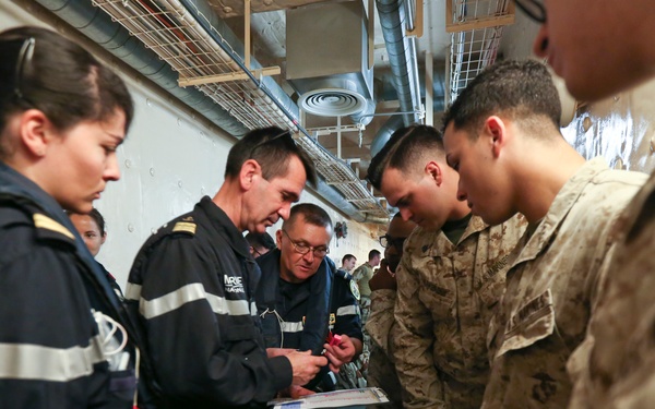 TF 51/5 and Tonnerre crew participate in abandon ship exercise