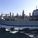 USNS Washington Chambers conducts replenishment at sea with French Frigate Chevalier Paul and LHD Tonnerre