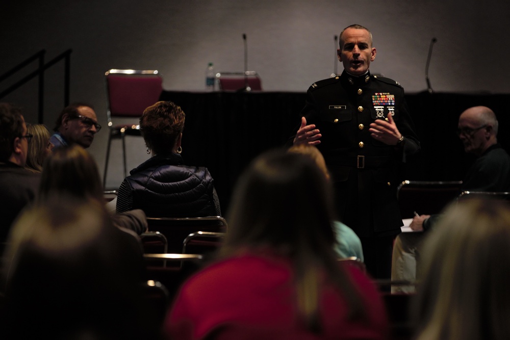 Marines Serve Coaches Leadership at 2017 AVCA Convention