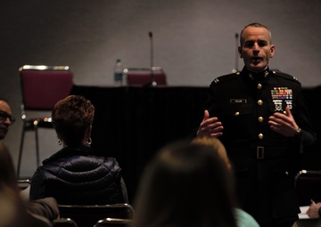 Marines Serve Coaches Leadership at 2017 AVCA Convention