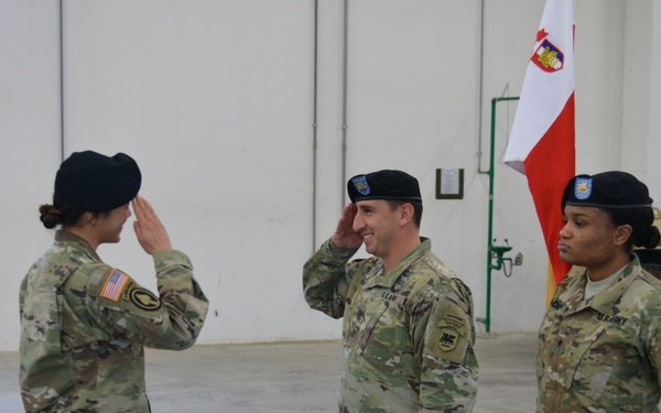 Headquarters Support Company change of command ceremony Caserma Dal Din, Vicenza, Italy
