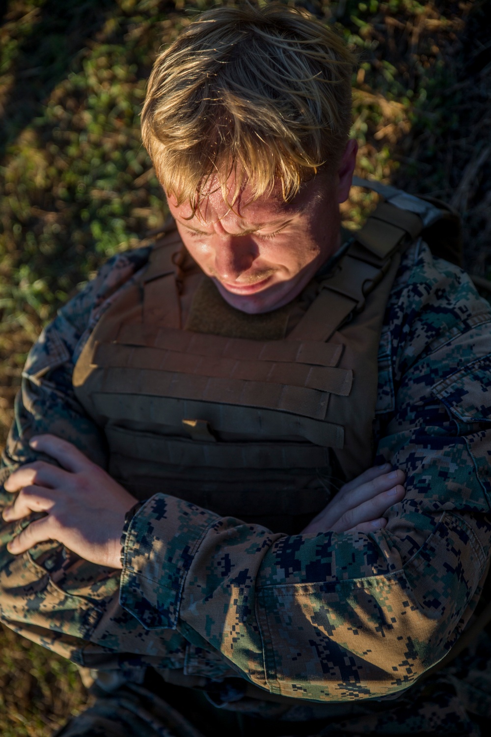 Marines participate in a fire-team competition