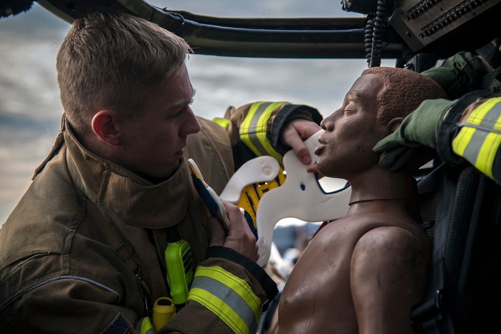 Maintainer, firefighters capitalize on training day