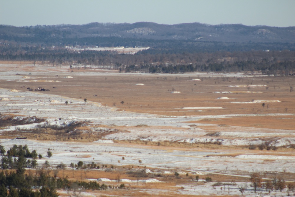 Snow-cover on Fort McCoy ranges