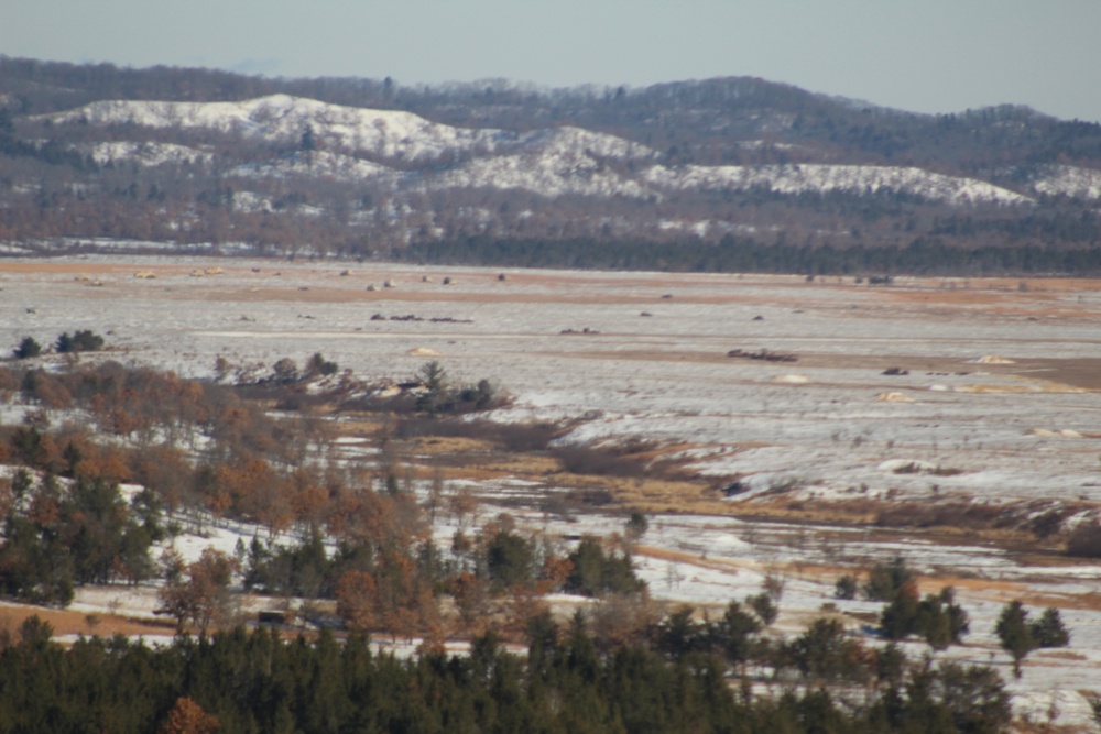 Snow-cover on Fort McCoy ranges