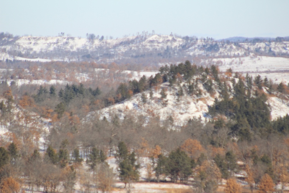 Snow-cover on Fort McCoy ranges