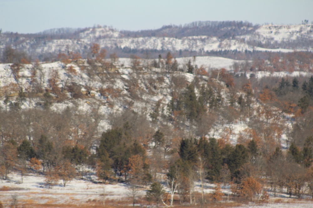 Snow-cover on Fort McCoy ranges