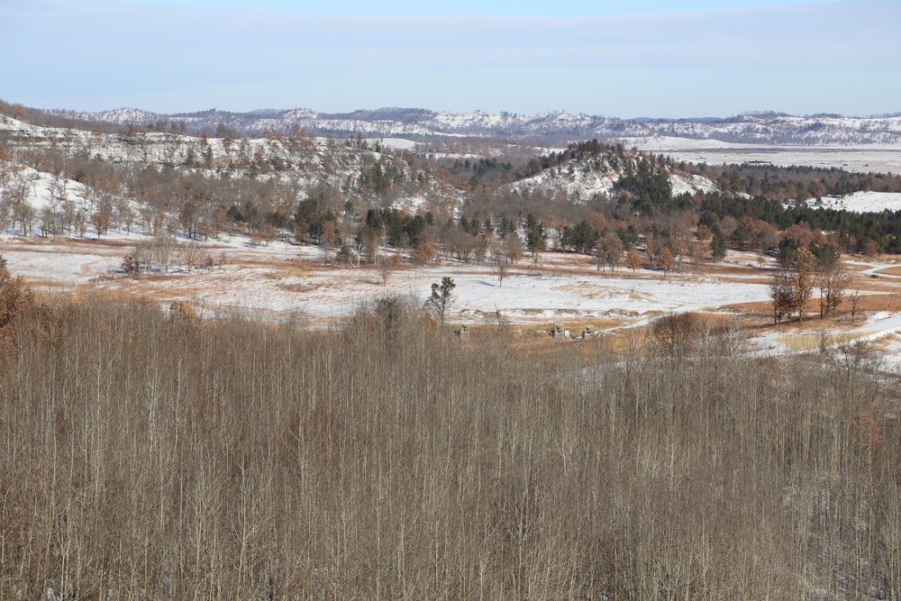 Snow-cover on Fort McCoy ranges