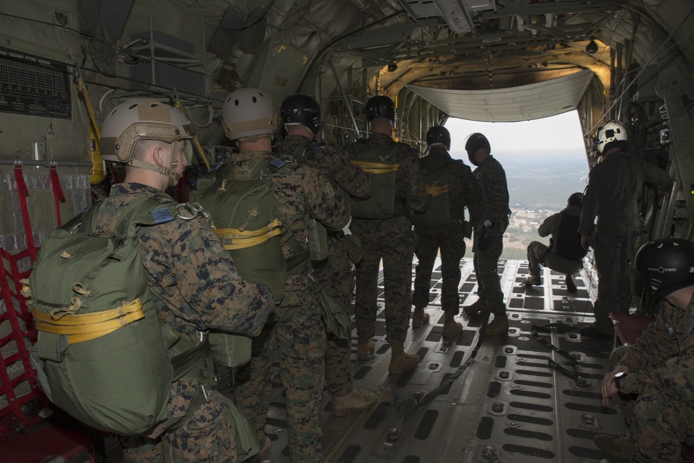 3rd Force Reconnaissance Company Parachute Operations Training