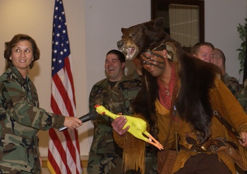 Cheering the charge:  a look back on the wing’s missile competition mascot