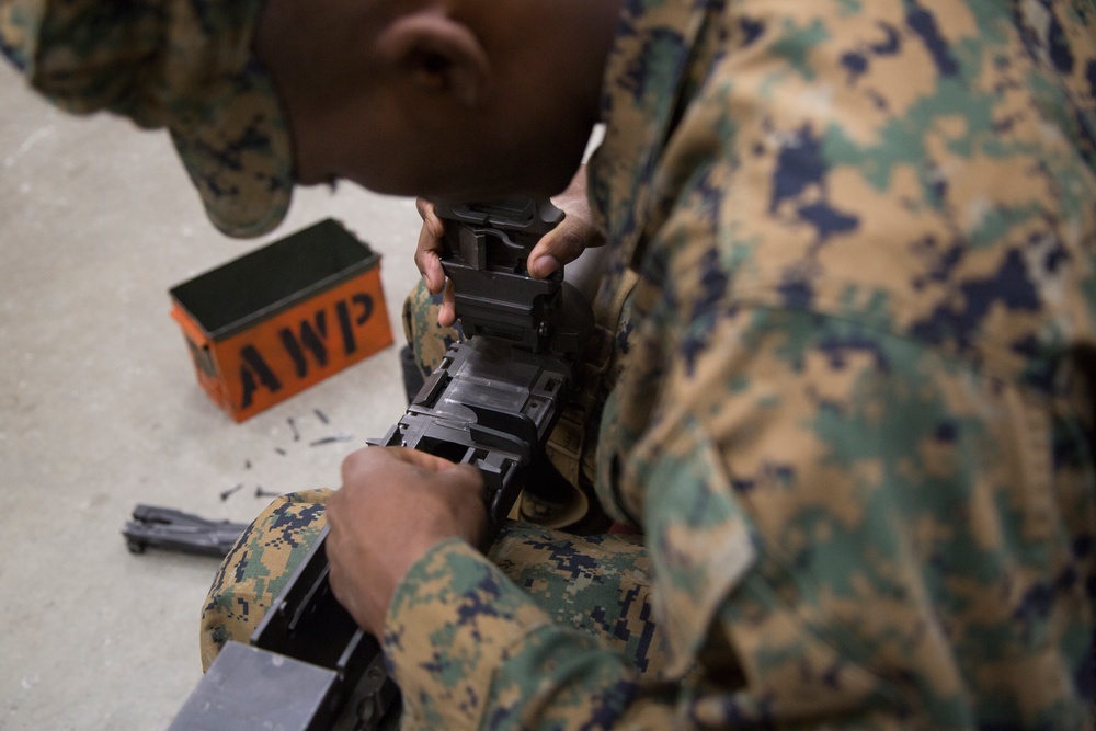 MCAS Camp Pendleton ordnance maintains and cleans aircraft weaponry