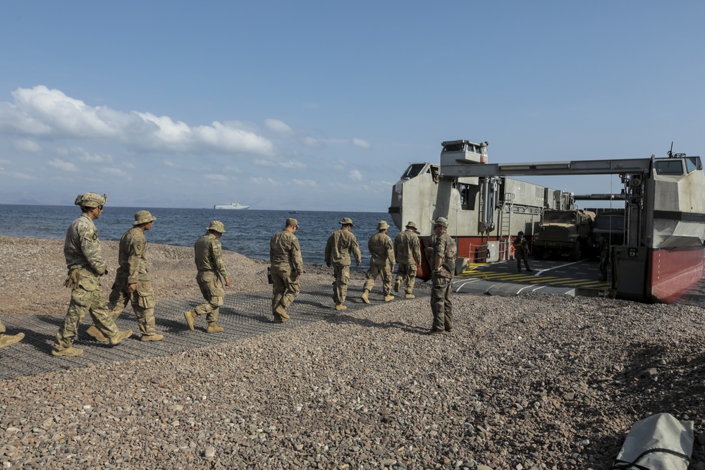 U.S. Soldiers tour French Assault Ship Tonnerre during Alligator Dagger