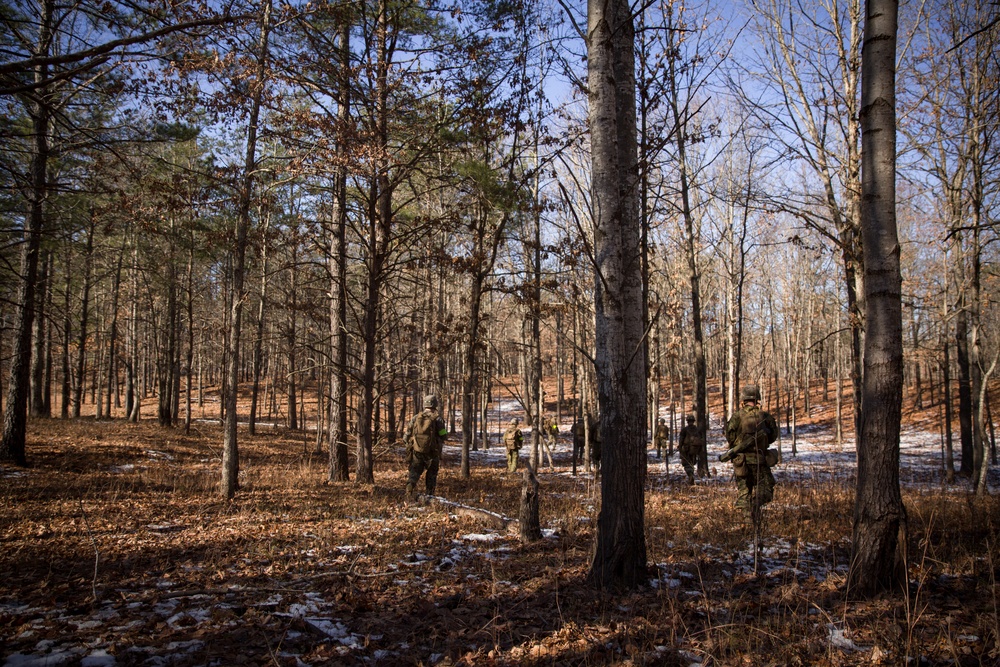 U.S. Marines in AP Hill conduct a company attack range