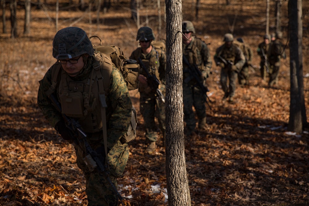 U.S. Marines in AP Hill conduct a company attack range