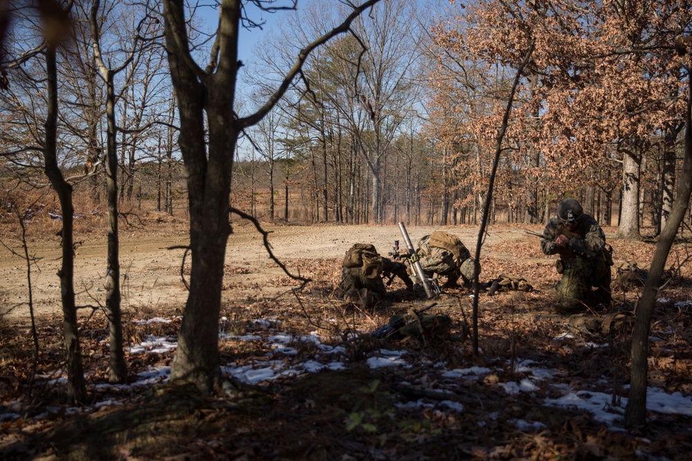 U.S. Marines in AP Hill conduct a company attack range