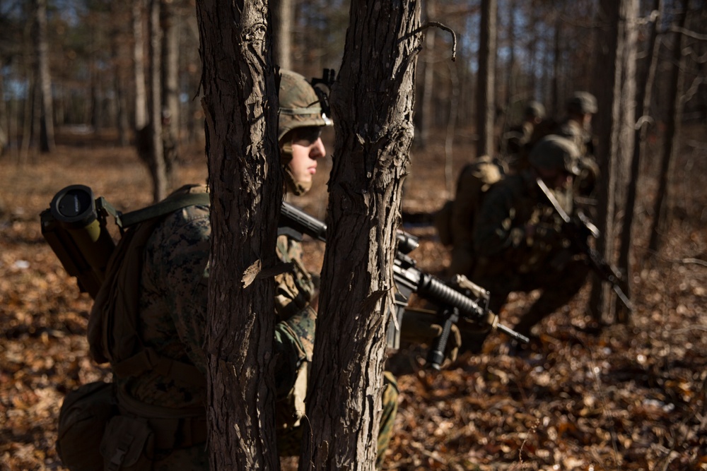 U.S. Marines in AP Hill conduct a company attack range