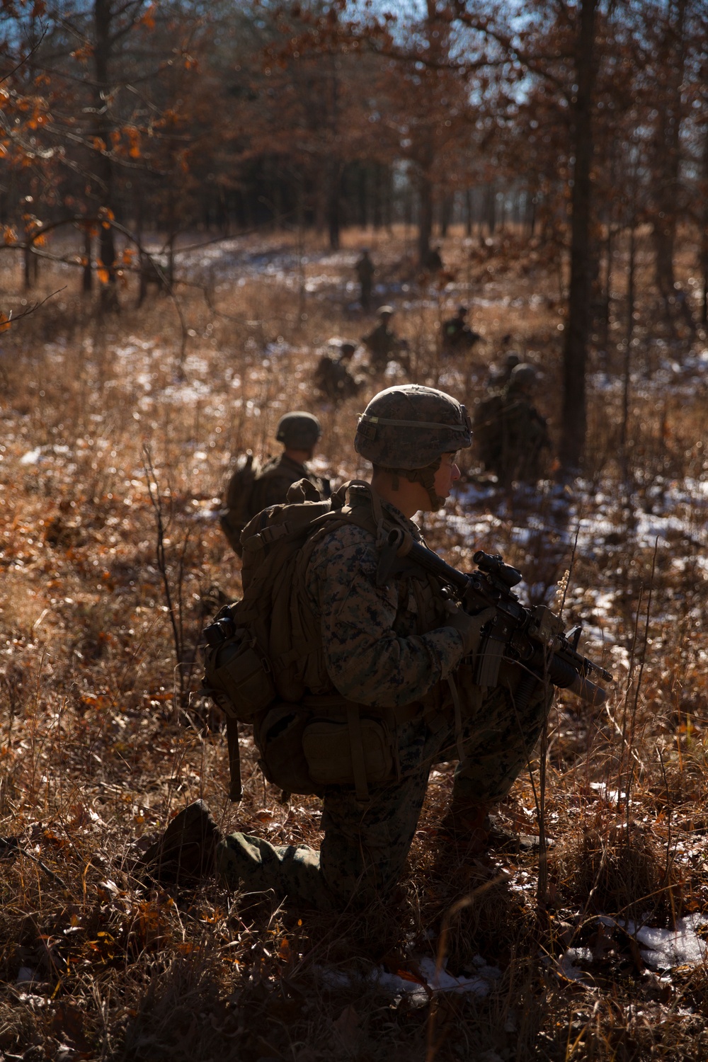 U.S. Marines in AP Hill conduct a company attack range