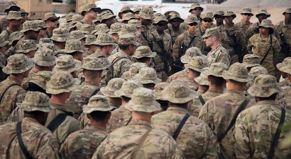 Sergeant Major of the Army Visits Deployed Troops