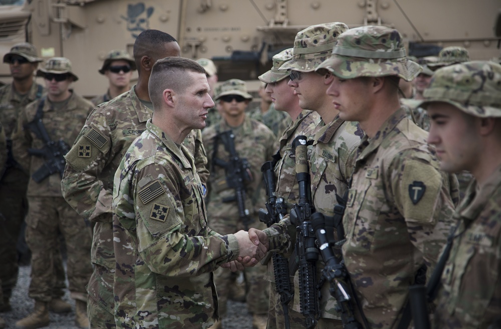 Sergeant Major of the Army Visits Deployed Troops