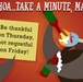 Take A Minute Man Thanksgiving Safety Graphic