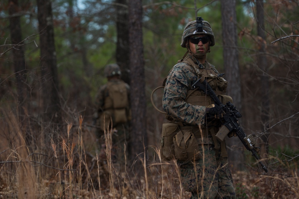 2nd Battalion, 8th Marines take the objective on the platoon level