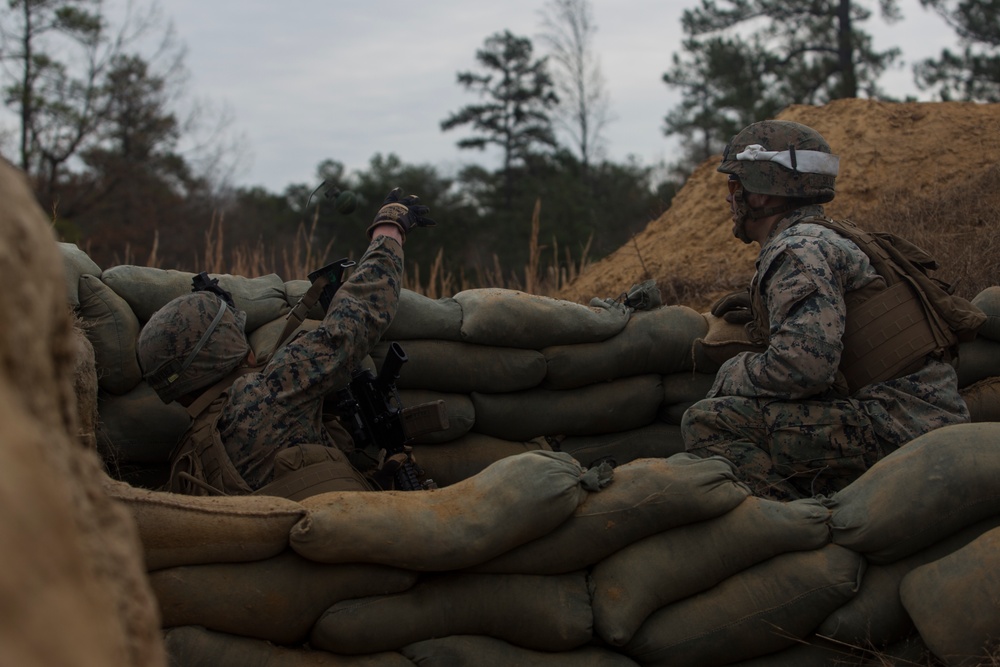 2nd Battalion, 8th Marines take the objective on the platoon level