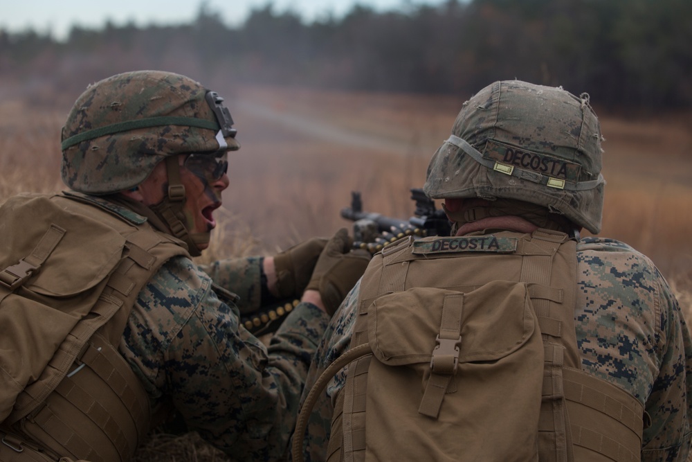 2nd Battalion, 8th Marines take the objective on the platoon level